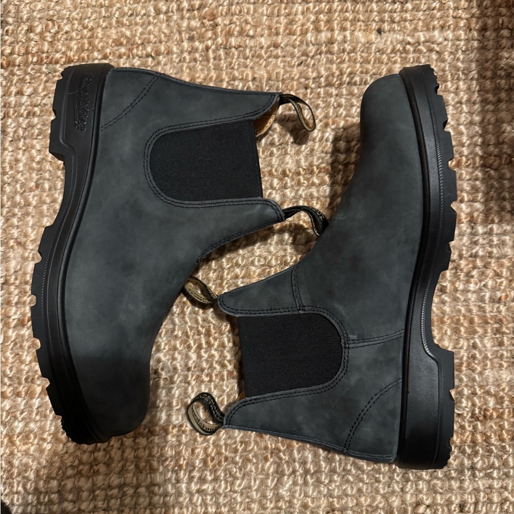 Black Leather Chelsea Boots